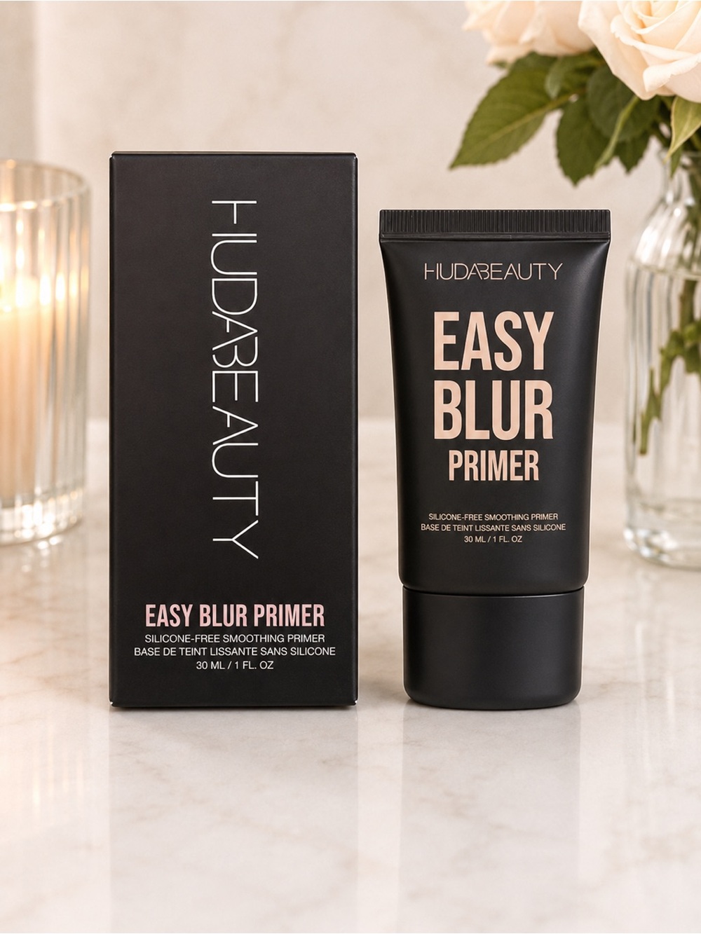 NEW Huda Beauty Easy Blur Primer 30mL | Silicone-Free Smoothing Primer